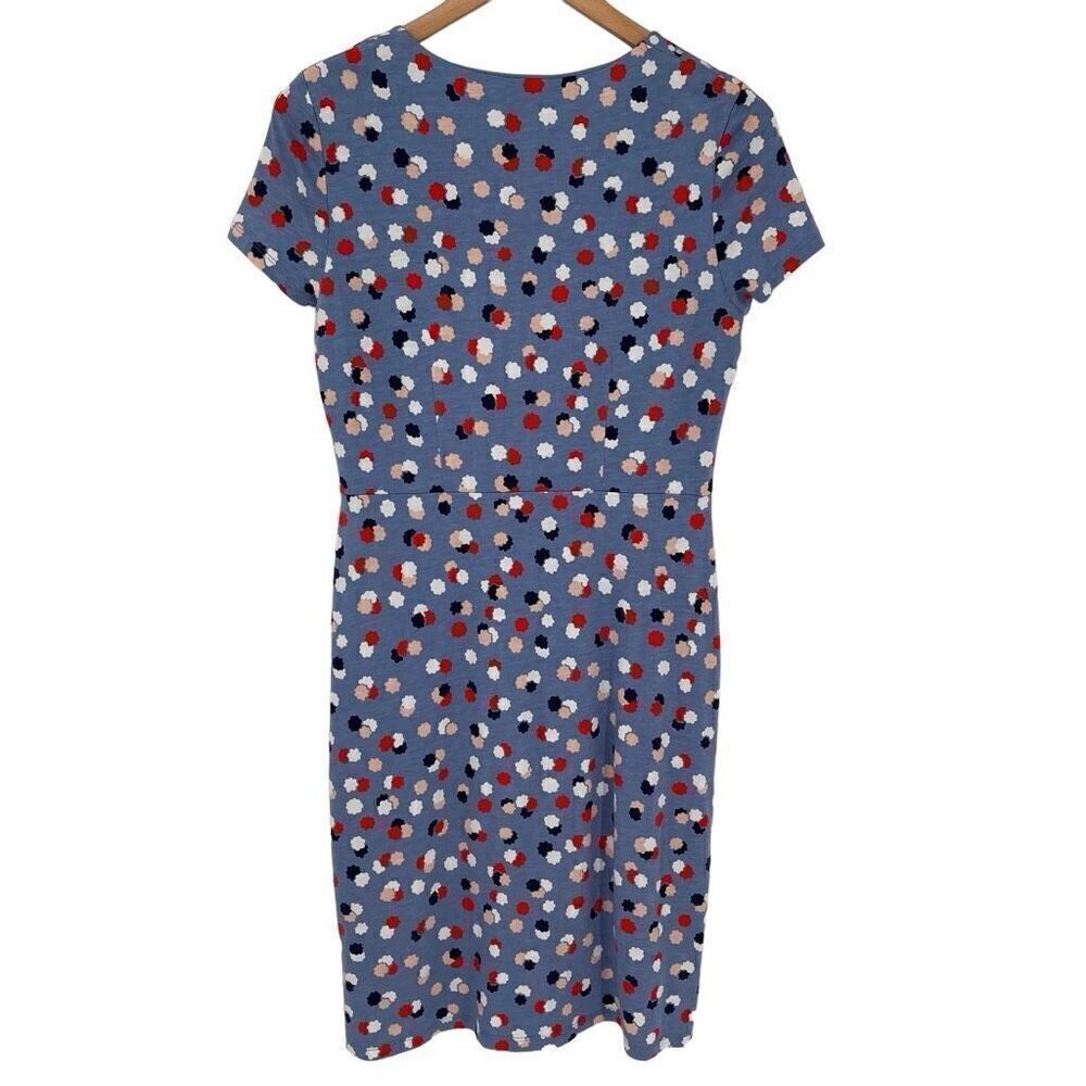 Boden Emory Jersey Dress Short Sleeve Above Knee Soft Blue Women 6 Regular J0181 - Picture 2 of 10